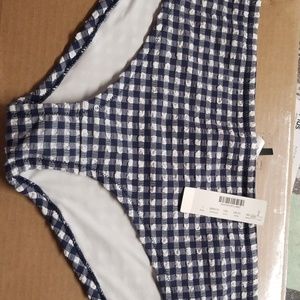 J Crew G1331 plaid boy short bikini L large